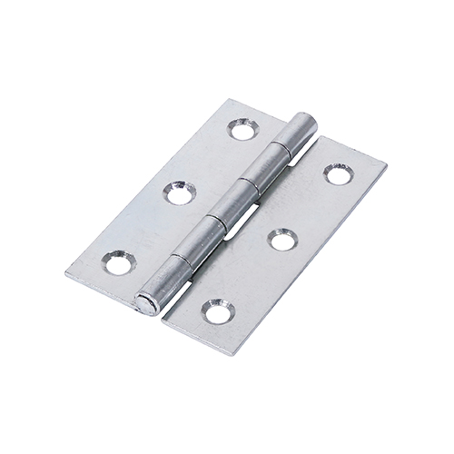 Narrow Plain Butt Hinge (5050) – Zinc 75 x 48
