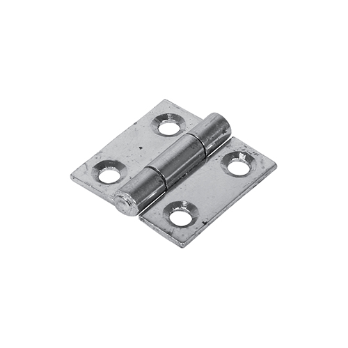 Plain Butt Hinge - Fixed Pin (1838) – Zinc 25 x 25