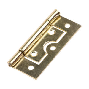 Flush Hinge (105) - Electro Brass 63 x 37
