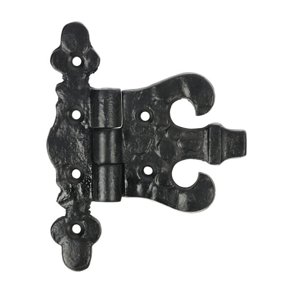 Pair of Unequal Hinges - Antique Black 85mm