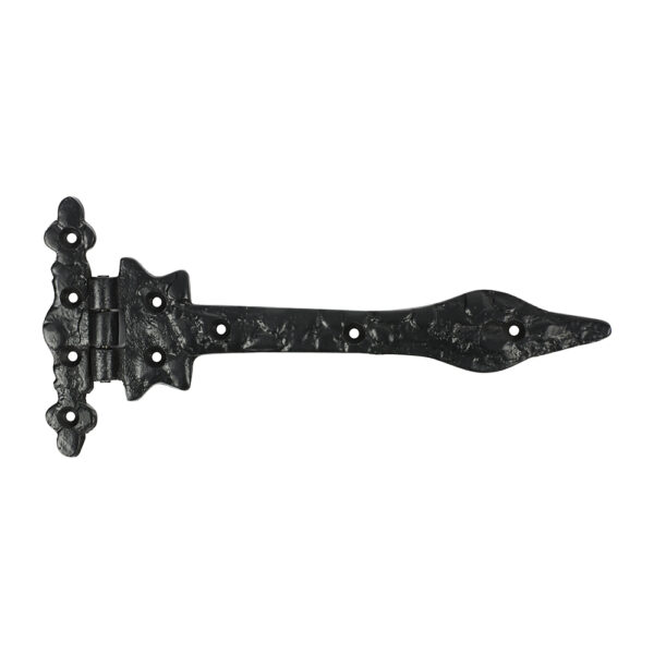 Pair of Spear Hinges - Antique Black 237mm
