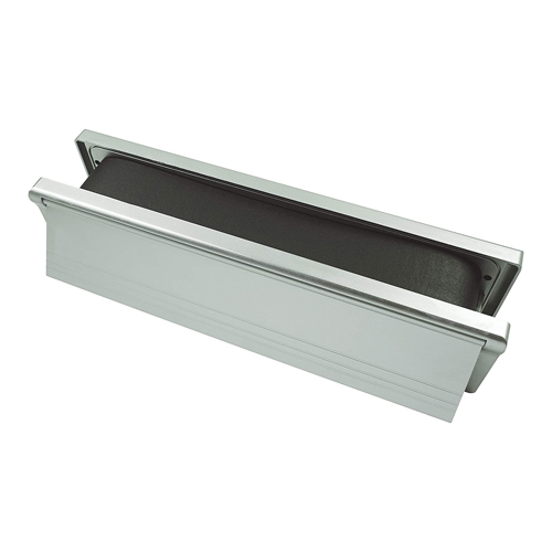 Intumescent Letterbox - Satin Anodised Aluminium - Silver Frame 272 x 70