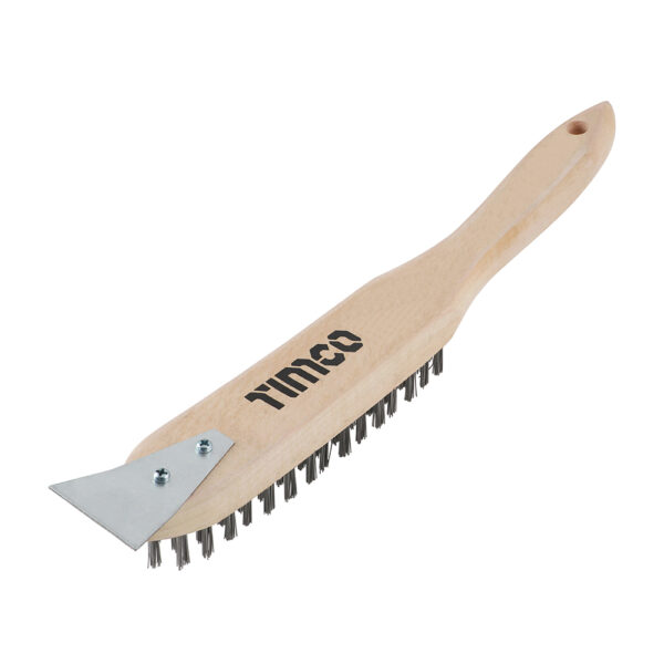 Wire Brush & Scraper SS 4 Rows