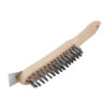Wire Brush & Scraper SS 4 Rows