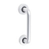 D Shaped Pull Handle On Rose - Satin Anodised Aluminium 152 x 19