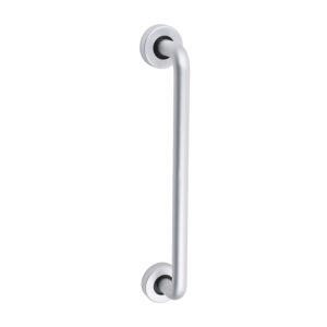 725094_w1.jpg D Shaped Pull Handle On Rose - Satin Anodised Aluminium 305 x 19