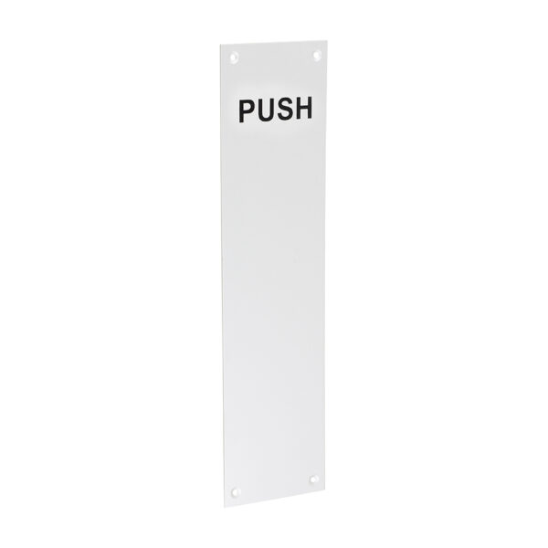 Finger Plate PUSH - Satin Anodised Aluminium 305 x 76