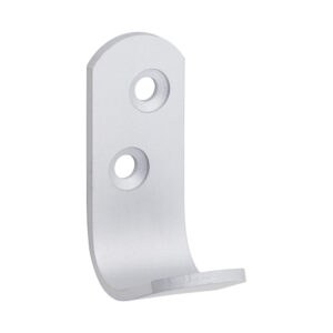 Single Robe Hook - Satin Anodised Aluminium 47 x 19