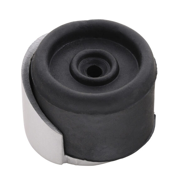 Round Door Stop - Satin Anodised Aluminium 38mm
