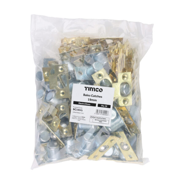 Bales Catches - Electro Brass 19mm