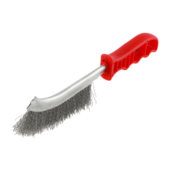 Red Handle Wire Brush Steel 255mm