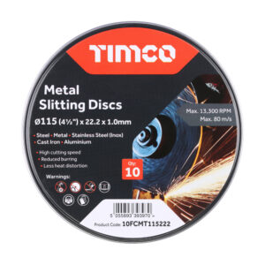 Metal Slitting Discs 115 x 22.2 x 1.0