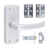 Contractors Lever Latch Door Pack - Satin Anodised Aluminium 103 x 40