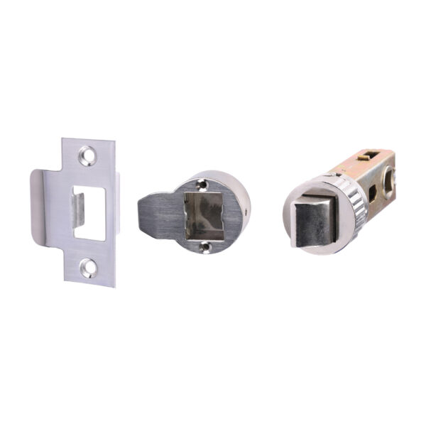 Quick Fit Round Tubular Latch – Nickel 64 case / 45 backset