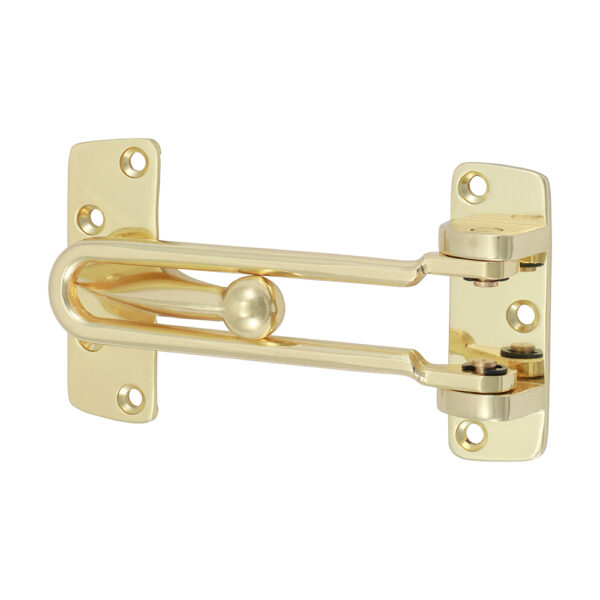 Door Restrictor - Electro Brass 107mm