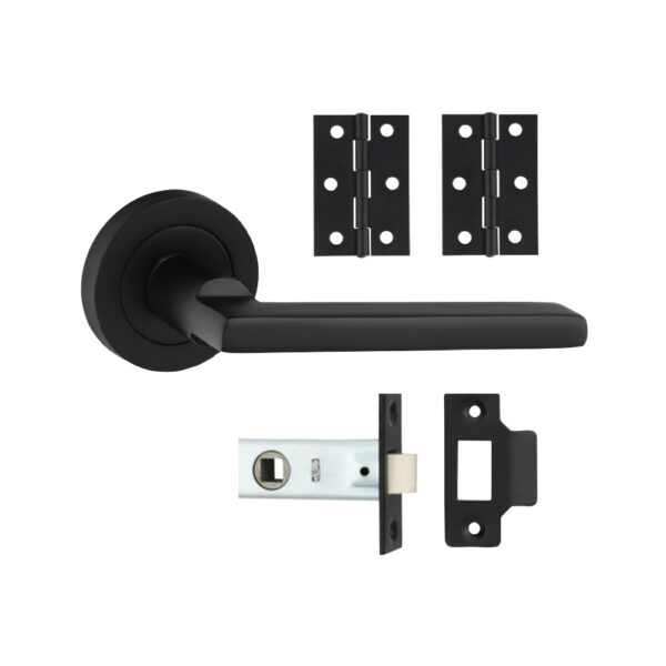 Radmore Lever On Rose Door Pack - Matt Black Mixed