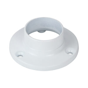 End Sockets - For Round Tube – White 25mm
