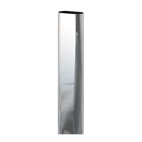 Wardrobe Rail - Oval - Polished Chrome 30 x 15 x 1219