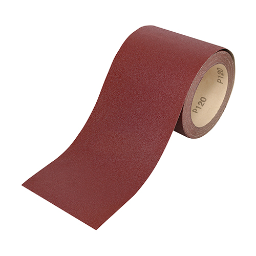 Sandpaper Roll Red P120 115mm x 10m