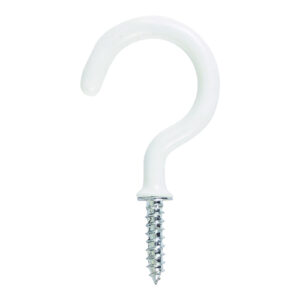 Cup Hooks - Round – White 25mm
