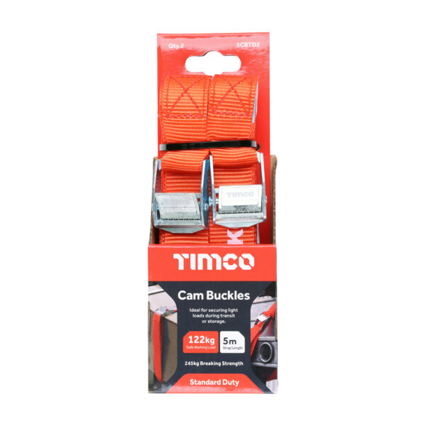 Cam Buckles - Standard Duty 5m x 25mm