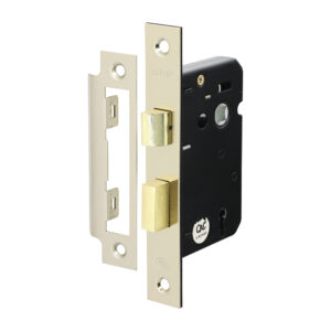 3 Lever Sashlock with Extra Long Keys - Satin Nickel 63 case / 45 backset