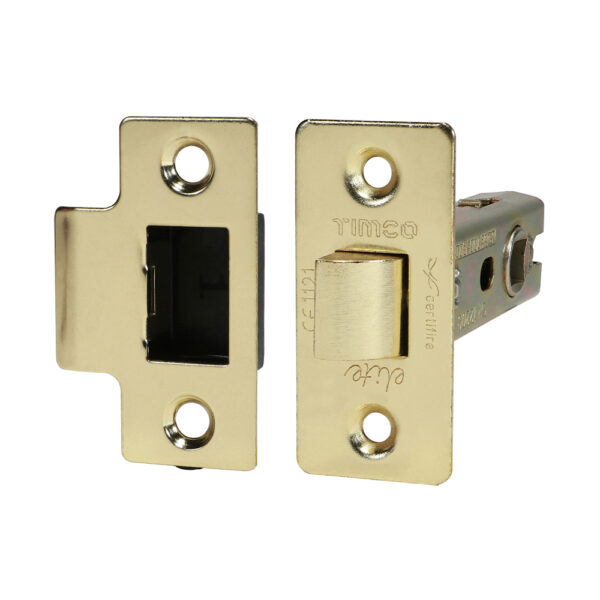 Tubular Latch - Electro Brass 76 case / 57 backset