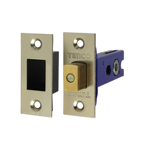 Architectural Tubular Deadbolt - Electro Brass & Satin Nickel 78 case / 57 backset