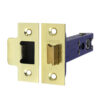 Architectural Tubular Latch - Electro Brass & Satin Nickel 103 case / 82.5 backset