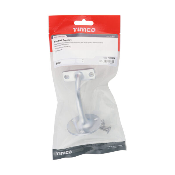 712327P_w2.jpg Handrail Bracket - Satin Chrome 64mm