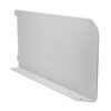 Twin Slot Shelf End – White 300mm