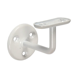 Steel Handrail Brackets – White 63mm