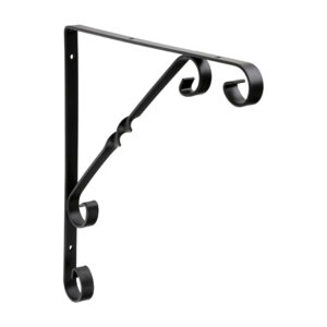 Scroll Bracket – Black 10 x 10"