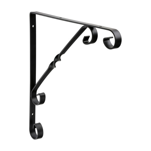 Scroll Bracket – Black 10 x 10"