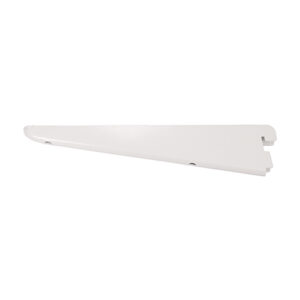 Twin Slot Shelf Bracket – White 220mm