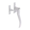 Wedge Pattern Casement Fastener - Satin Anodised Aluminium 100mm