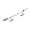 Victorian Pattern Casement Stay - Satin Chrome 240mm