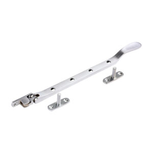 Victorian Pattern Casement Stay - Satin Chrome 240mm