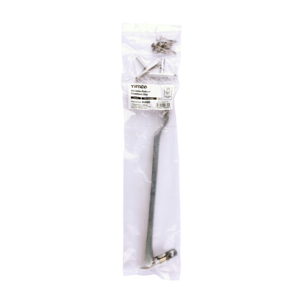 Victorian Pattern Casement Stay - Satin Chrome 240mm