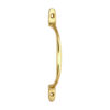 Stacked from 6 images. Method=B (R=8,S=4) Traditional Pattern Sash Pull Handle - Polished Brass 160mm