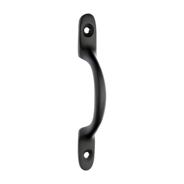 Traditional Pattern Sash Pull Handle - Matt Black 100mm
