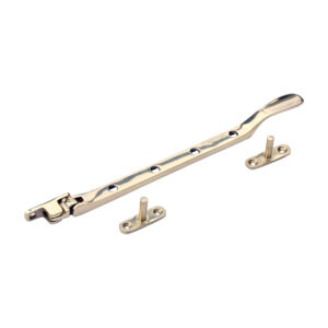 Stacked from 12 images. Method=B (R=8,S=4) Victorian Pattern Casement Stay - Polished Brass 240mm