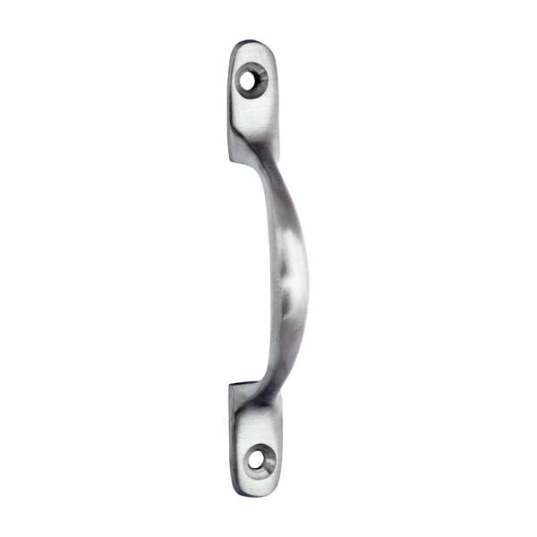 Stacked from 6 images. Method=B (R=8,S=4) Traditional Pattern Sash Pull Handle - Satin Chrome 100mm