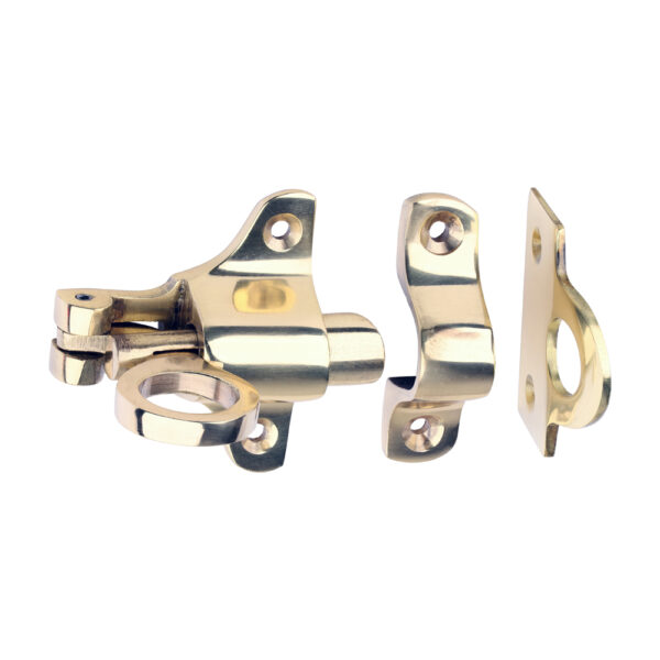 Stacked from 10 images. Method=B (R=8,S=4) Fanlight Catch - Polished Brass 50 x 60