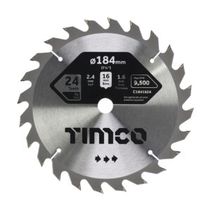 TCT Circular Saw Blade 184 x 30 x 24T