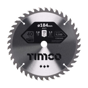 TCT Circular Saw Blade 184 x 30 x 40T