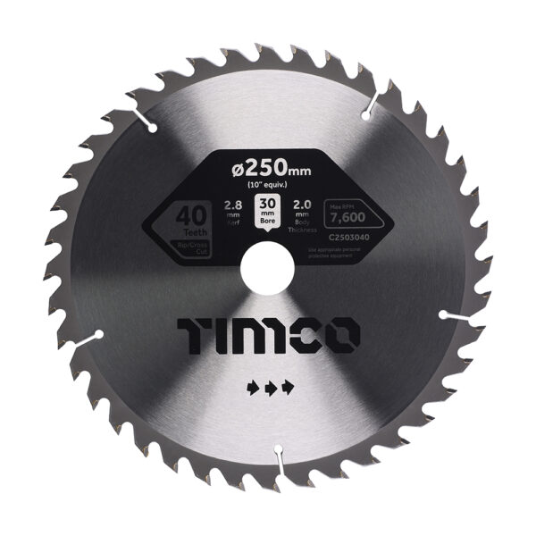 TCT Circular Saw Blade 254 x 30 x 40T