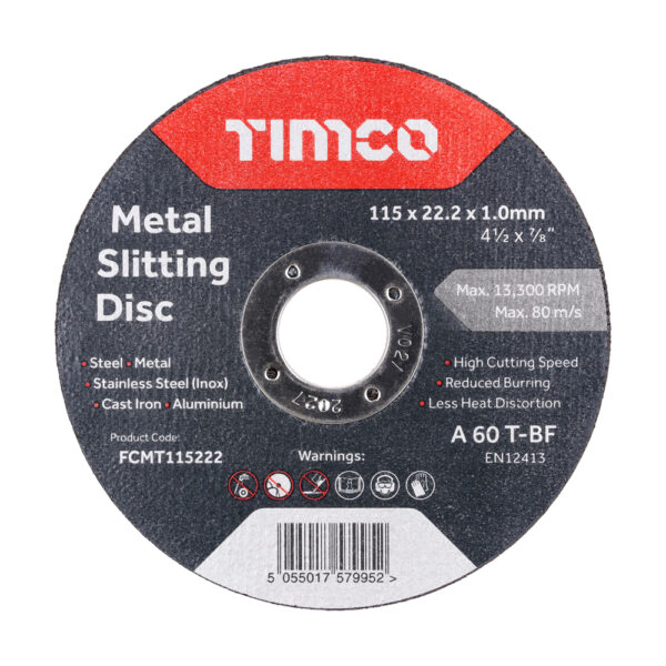 Stacked from 3 images. Method=B (R=8,S=4) Metal Slitting Discs 125 x 22.2 x 1.0