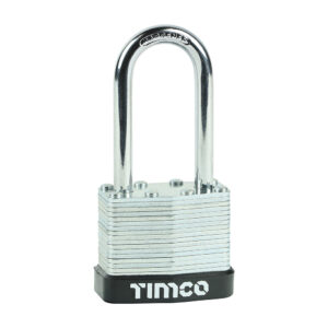 Laminated Padlock Long Shackle 40mm