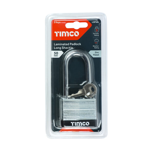 LSP50L_w2.jpg Laminated Padlock Long Shackle 50mm